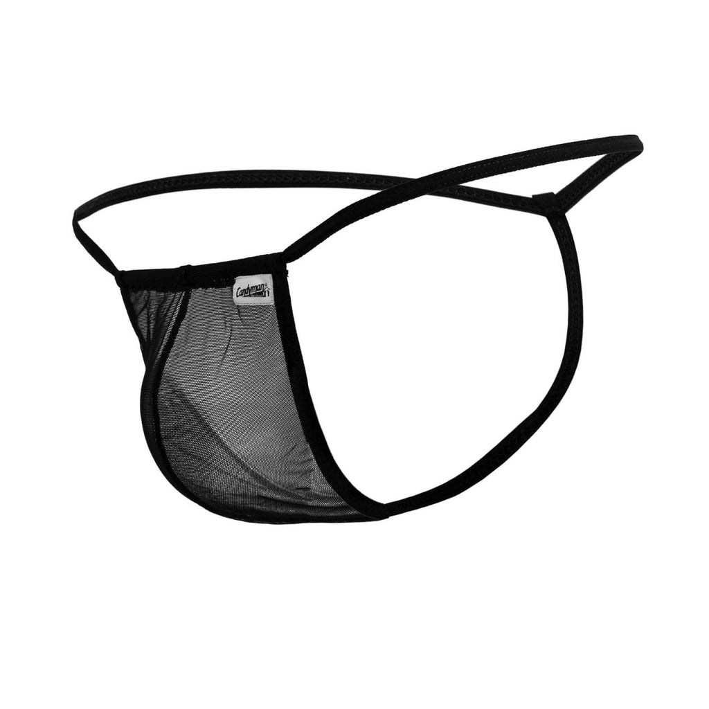 CandyMan G-String Mesh Thongs - Black