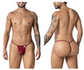 CandyMan G-String Mesh Thongs - Burgundy