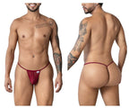CandyMan G-String Mesh Thongs - Burgundy