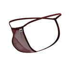 CandyMan G-String Mesh Thongs - Burgundy