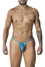 CandyMan G-String Mesh Thongs - Turquoise