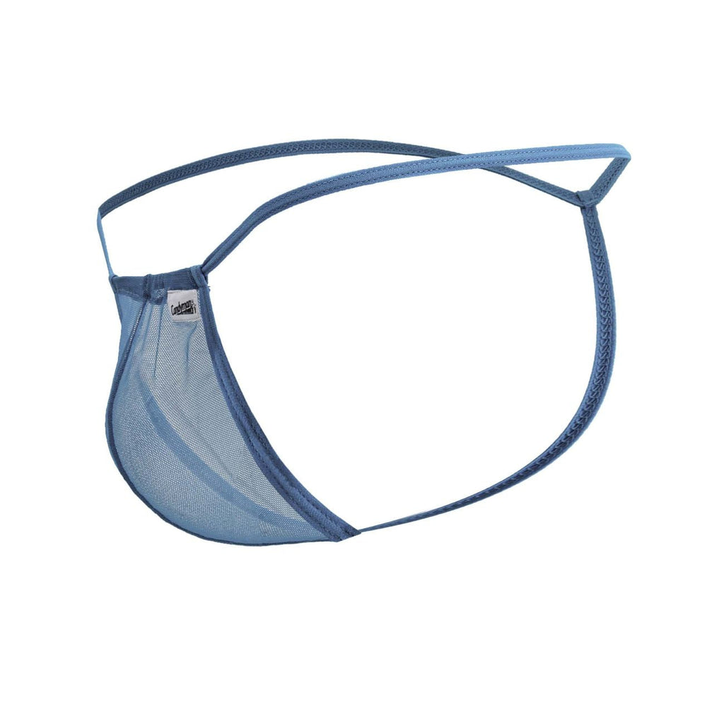 CandyMan G-String Mesh Thongs - Turquoise