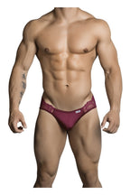 CandyMan Lace Jockstrap - Burgundy