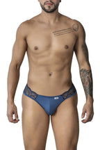 CandyMan Lace Jockstrap - Navy