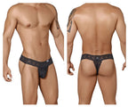 CandyMan Peek a Boo Thongs - Black