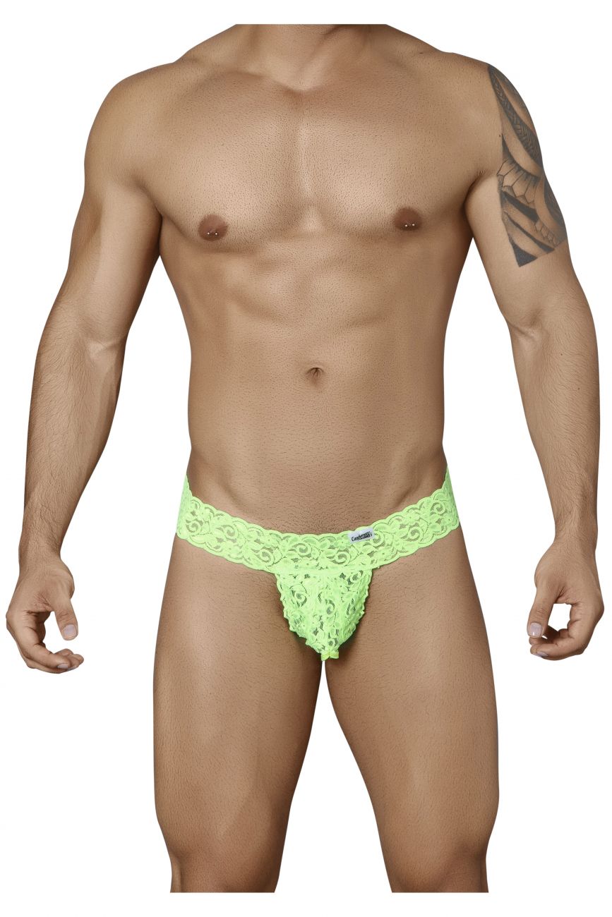 CandyMan Peek a Boo Thongs - Green