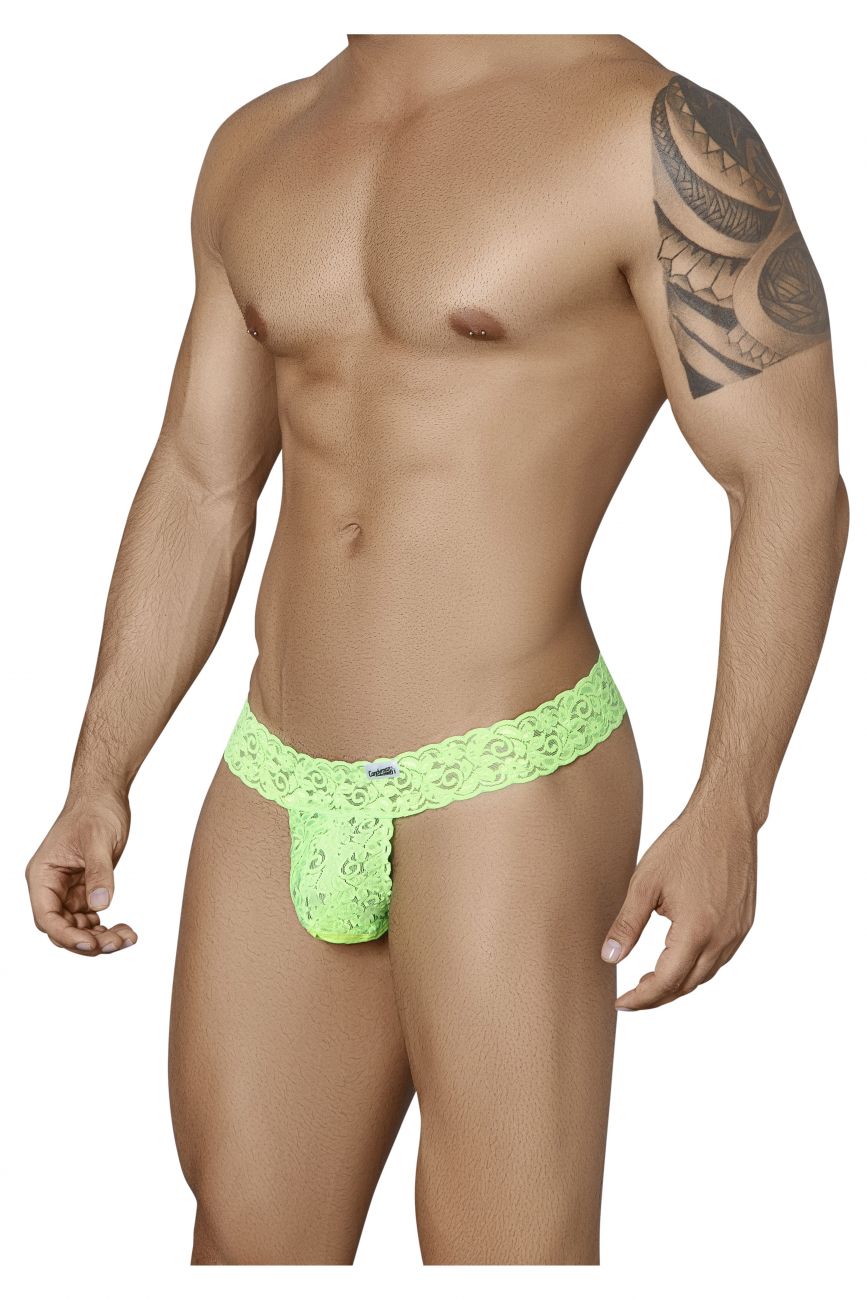 CandyMan Peek a Boo Thongs - Green