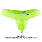 CandyMan Peek a Boo Thongs - Green