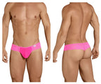 CandyMan Lace Mesh Thongs - Pink