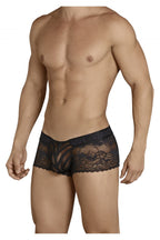 CandyMan Mesh and Lace Boxer Briefs - Black