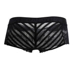 CandyMan Mesh and Lace Boxer Briefs - Black