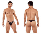 CandyMan Double Lace Thongs - Black