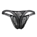 CandyMan Double Lace Thongs - Black