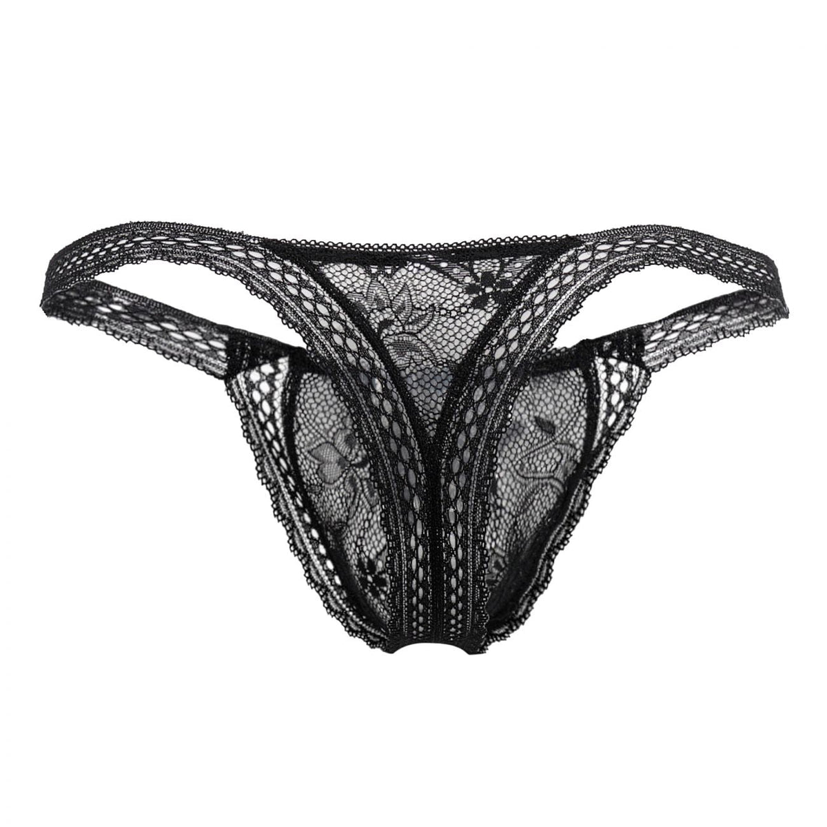 CandyMan Double Lace Thongs - Black