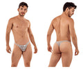 CandyMan Double Lace Thongs - Gray