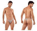 CandyMan Double Lace Thongs - Gray