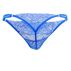 CandyMan Lace G-String Thongs - Blue