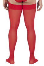 CandyMan Mesh Thigh Highs - Red