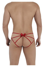 CandyMan Bow & Lace Jockstrap - Red