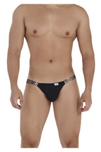 CandyMan Bikini Jockstrap - Black-Animal Print