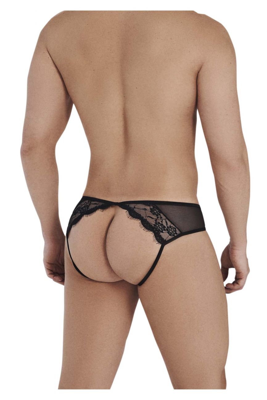 CandyMan Lace Mesh Jockstrap - Black