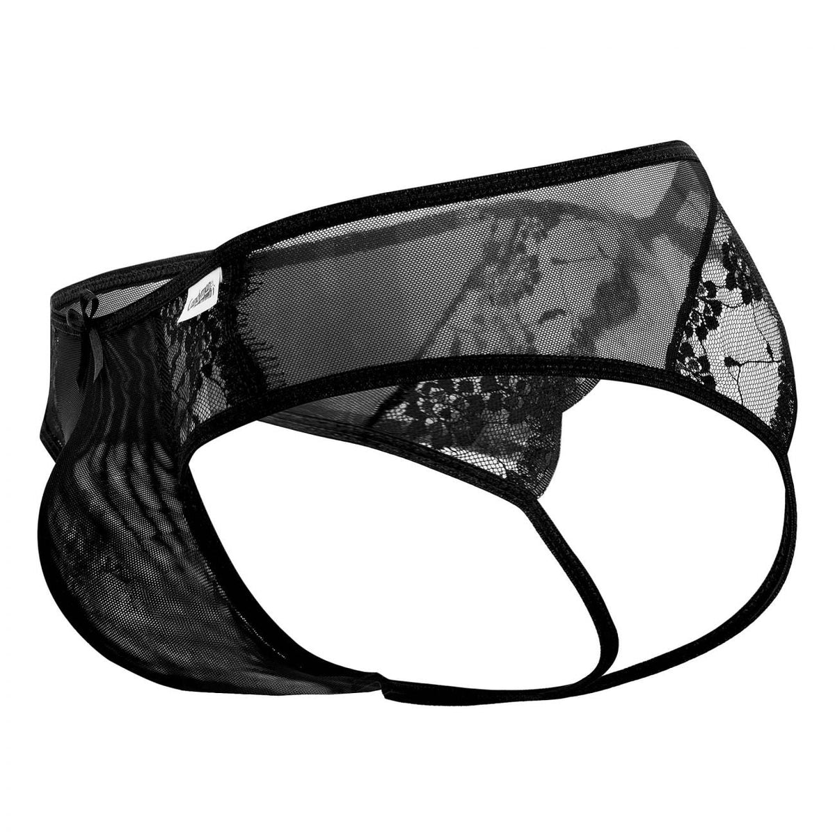 CandyMan Lace Mesh Jockstrap - Black