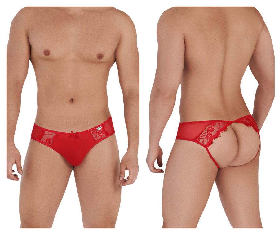 CandyMan Lace Mesh Jockstrap - Red