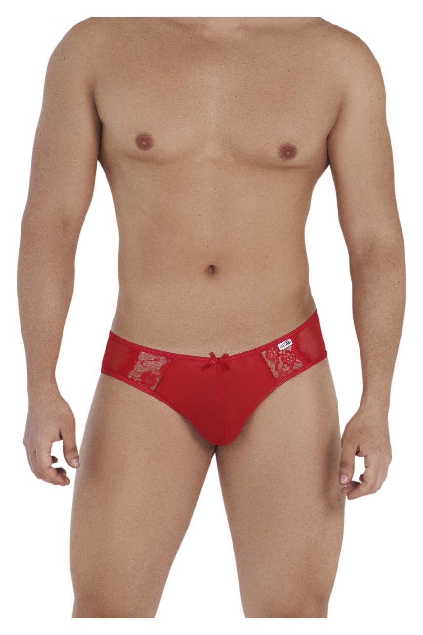 CandyMan Lace Mesh Jockstrap - Red