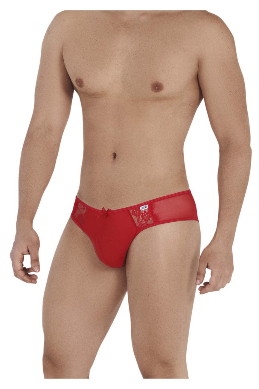 CandyMan Lace Mesh Jockstrap - Red