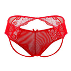 CandyMan Lace Mesh Jockstrap - Red