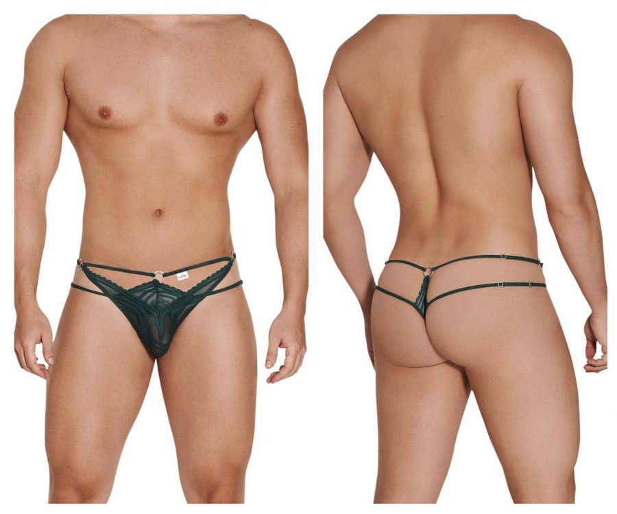 CandyMan Double Thongs - Hunter Green