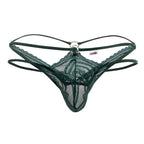 CandyMan Double Thongs - Hunter Green