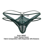 CandyMan Double Thongs - Hunter Green