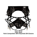 CandyMan Lace Garter-Jockstrap Outfit - Black