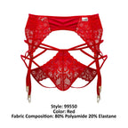 CandyMan Lace Garter-Jockstrap Outfit - Red
