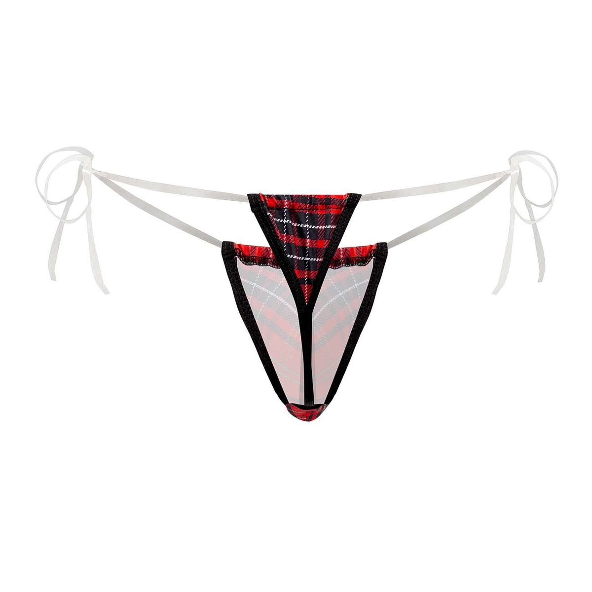 CandyMan Invisible Micro G-String - Red Prints