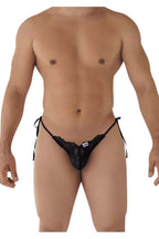 CandyMan Lace Heart Bikini - Black