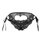 CandyMan Lace Heart Bikini - Black