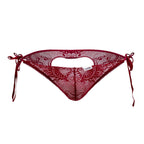 CandyMan Lace Heart Bikini - Burgundy