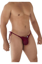 CandyMan Lace Heart Bikini - Burgundy