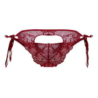 CandyMan Lace Heart Bikini - Burgundy