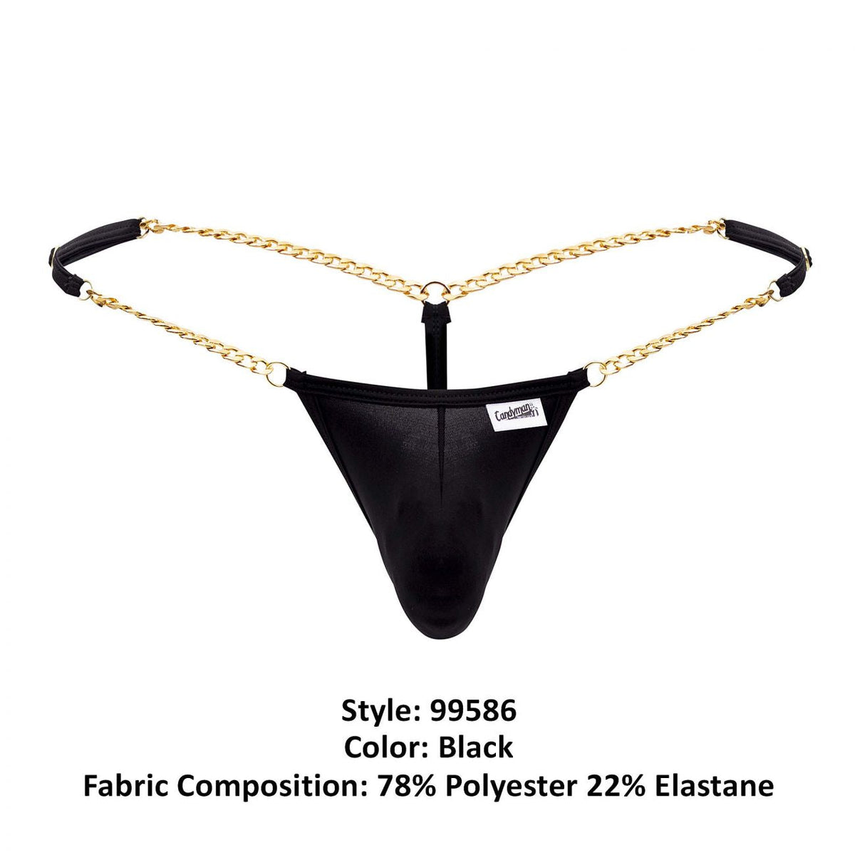 CandyMan Chain G-String - Black