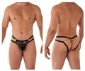 CandyMan Lace and Chain Bikini - Black