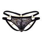 CandyMan Lace and Chain Bikini - Black