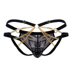 CandyMan Lace and Chain Bikini - Black