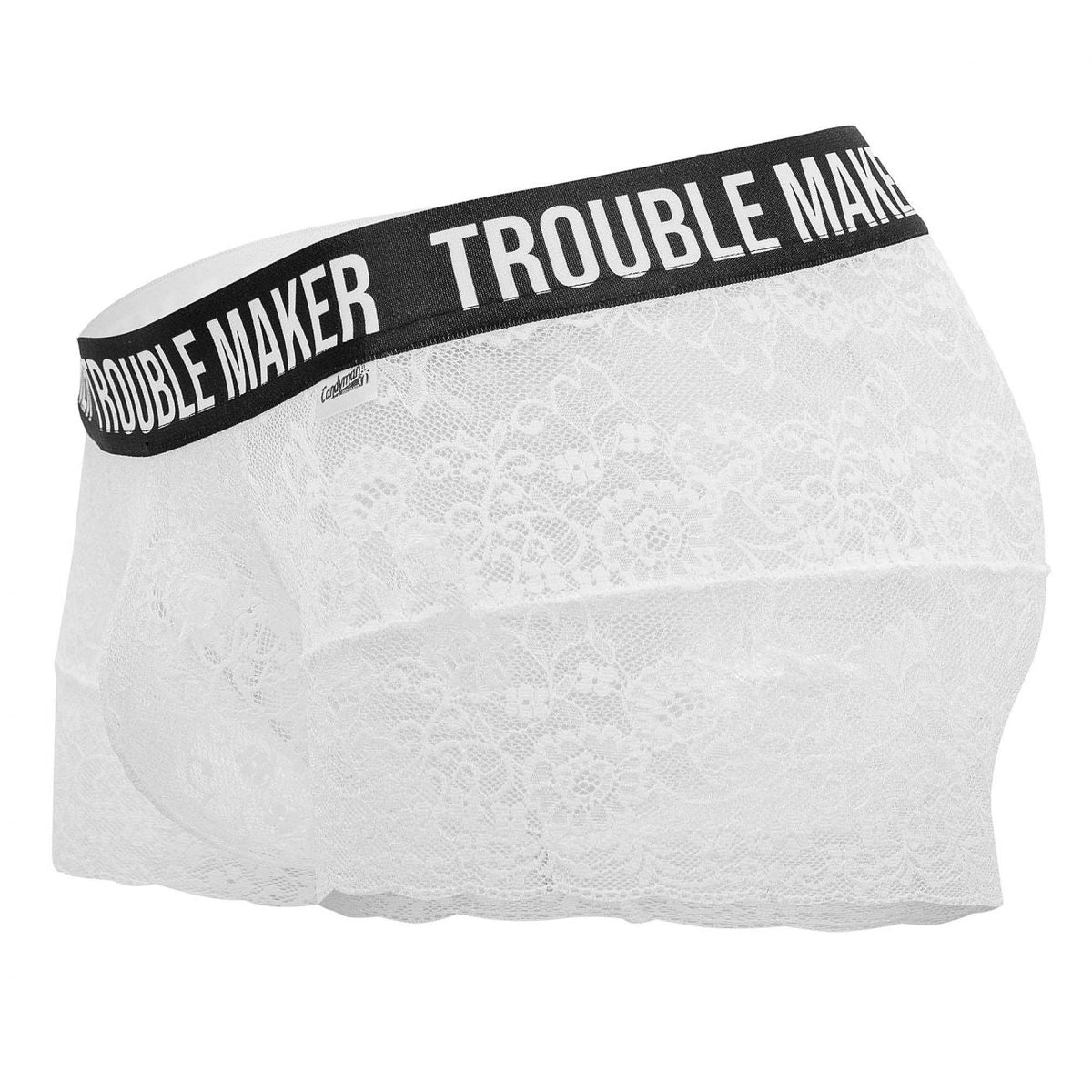 CandyMan Trouble Maker Lace Trunks - White