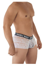 CandyMan Trouble Maker Lace Trunks - White