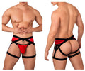 CandyMan Garter Jockstrap - Red