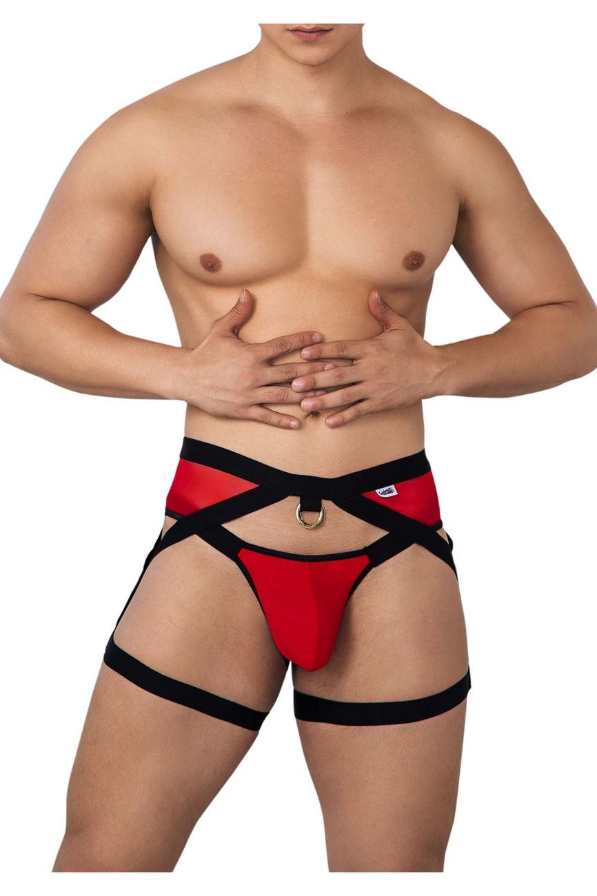 CandyMan Garter Jockstrap - Red
