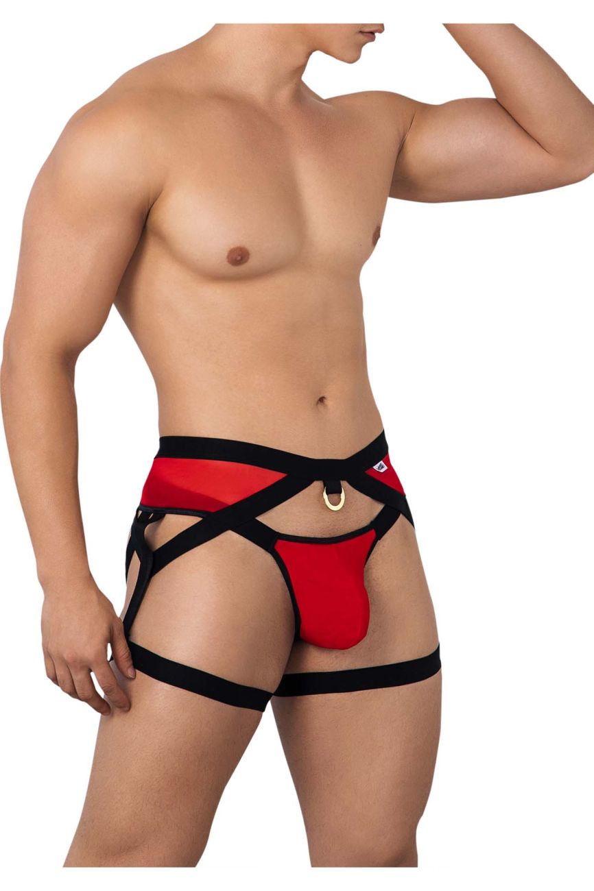 CandyMan Garter Jockstrap - Red